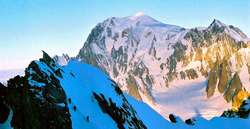 Mont Blanc from Rochefort Ridge