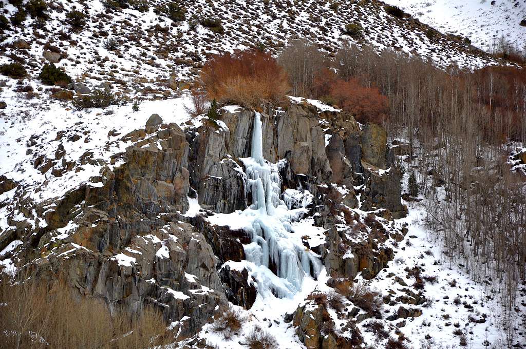 Frozen waterfall...