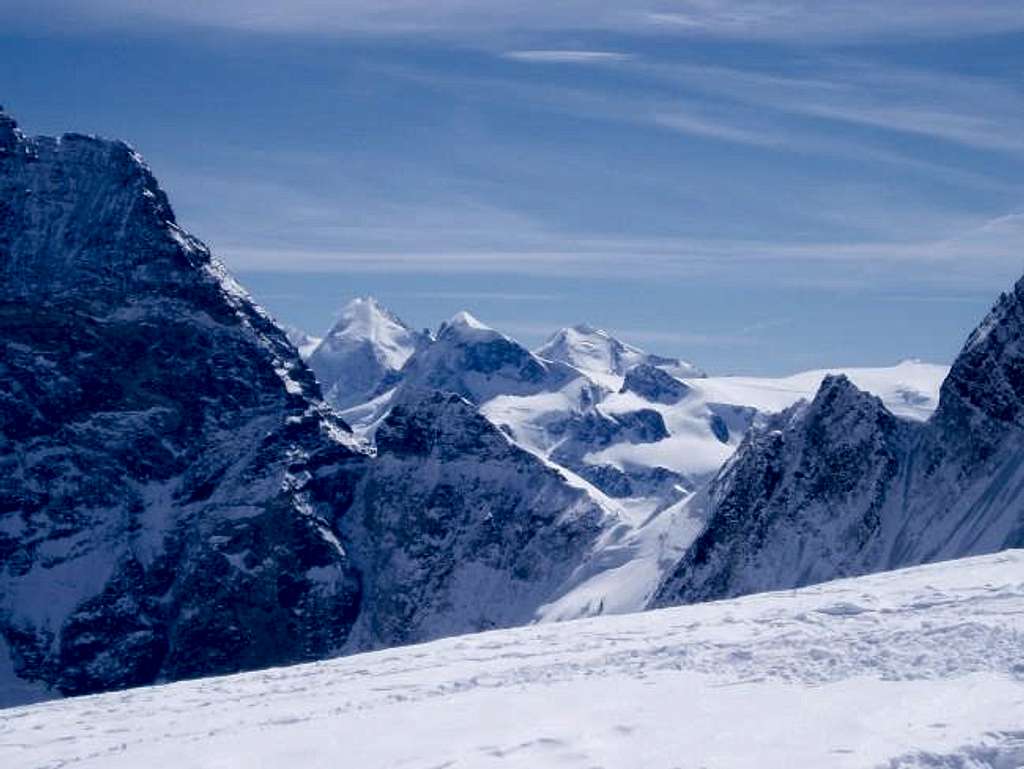 Lyskamm,Breithorn and Castor...