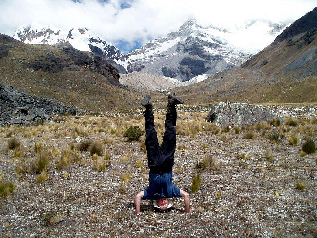 Headstand at 4600 m (15,000 ft.)