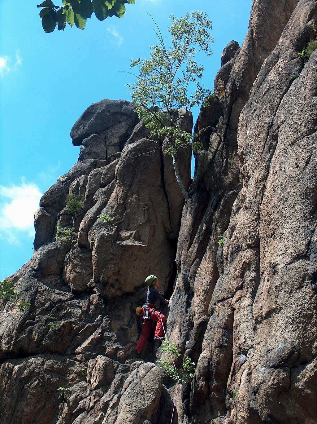 Rock-climbing in the Sokoliki rocks (Rudawy Janowickie)