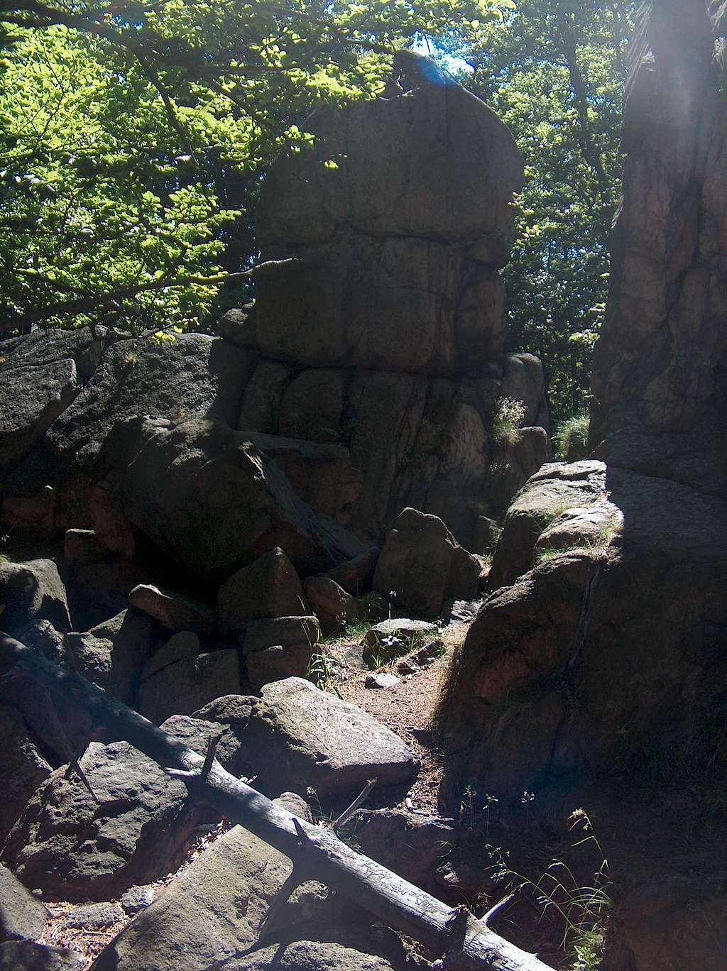 The Sokoliki rocks, famous rockclimbing spot (Rudawy Janowickie)
