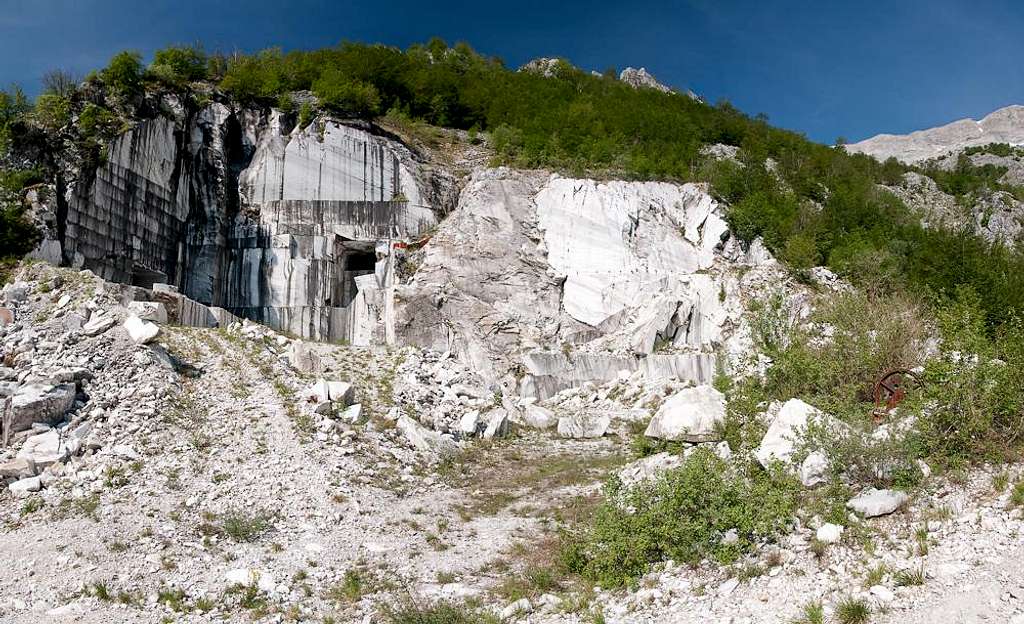 The second (larger) marble quarry