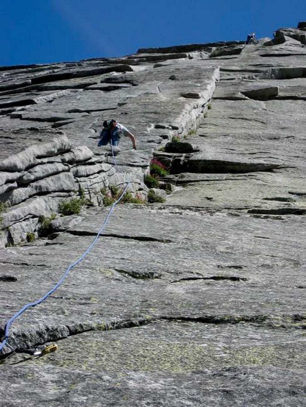 1st belay station on...