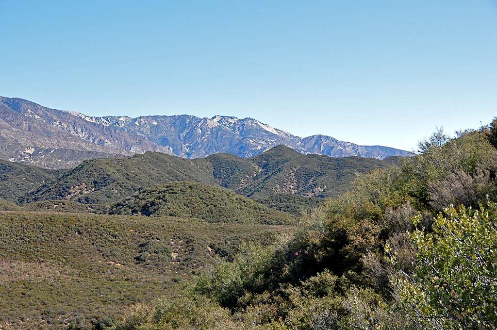Landscapes of the mountains of Ojai
