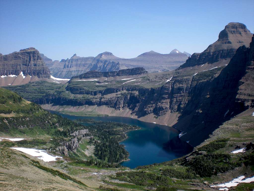 From the Saddle Above the South Shore of Hidden Lake