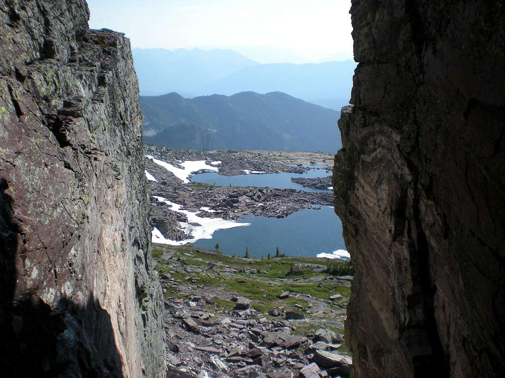 The Staircase Carved into the Comeau Pass Headwall