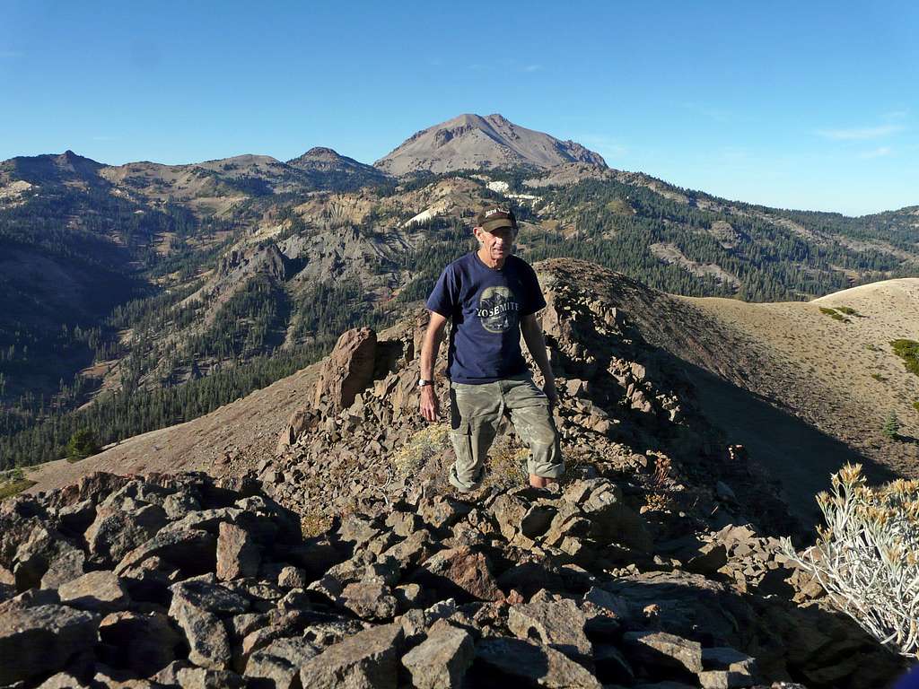 North to Lassen Peak from Mt. Conard