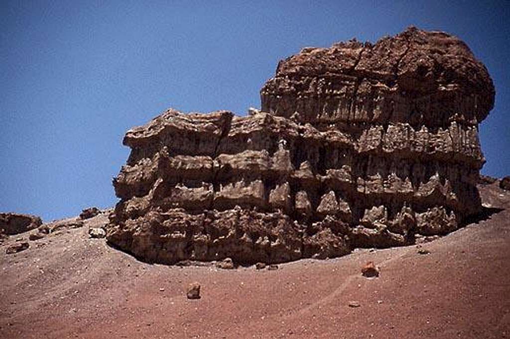 Wind chiseled rocks abound at...