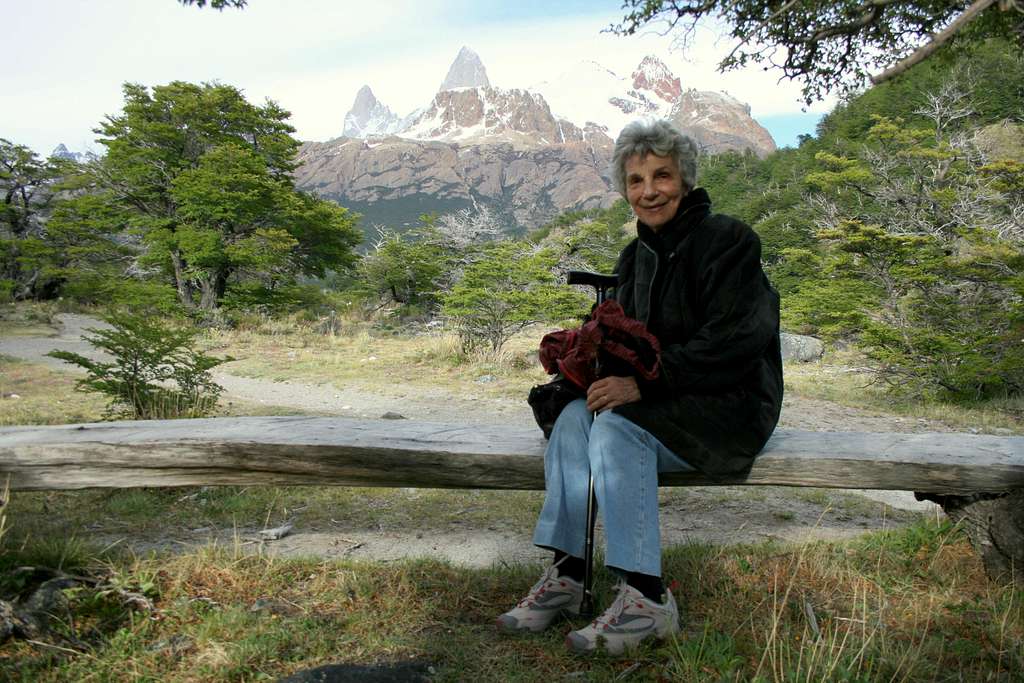 My mother and The Fitz Roy