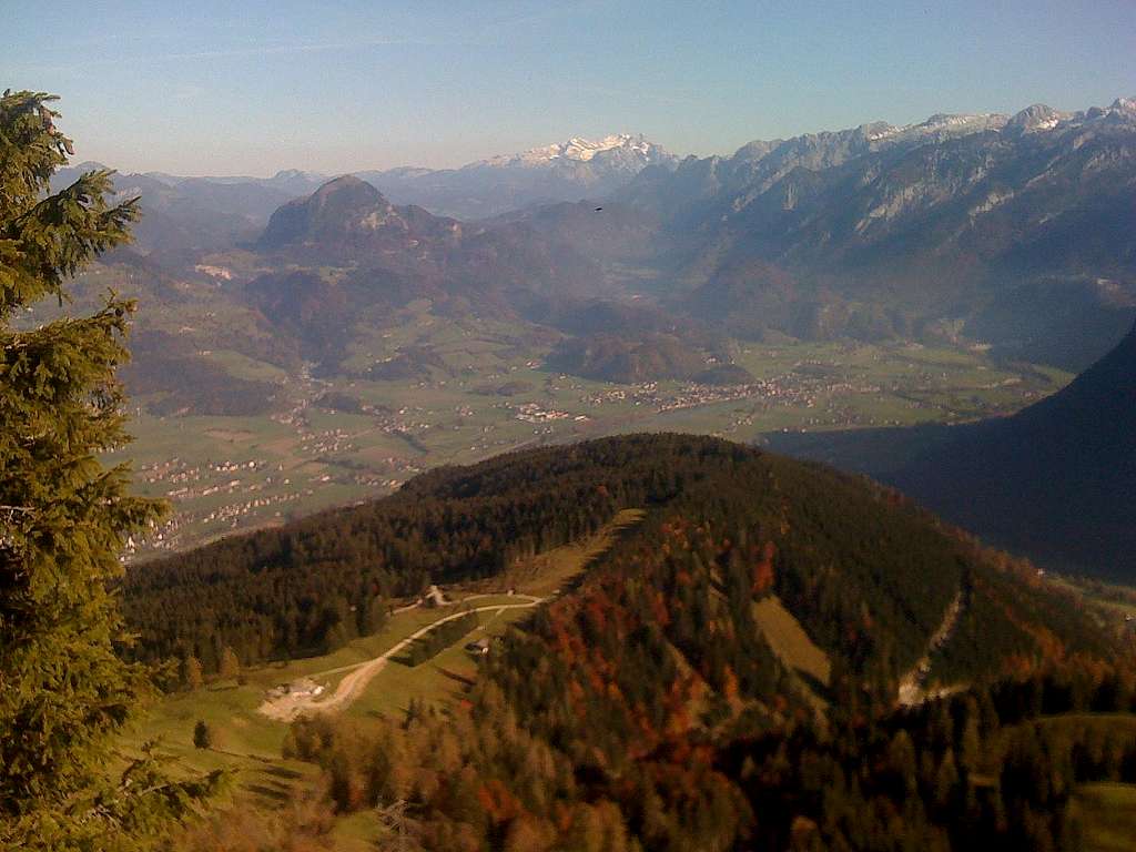 October view towards Tennengau and Dachstein from the Rossfeld panoramic road