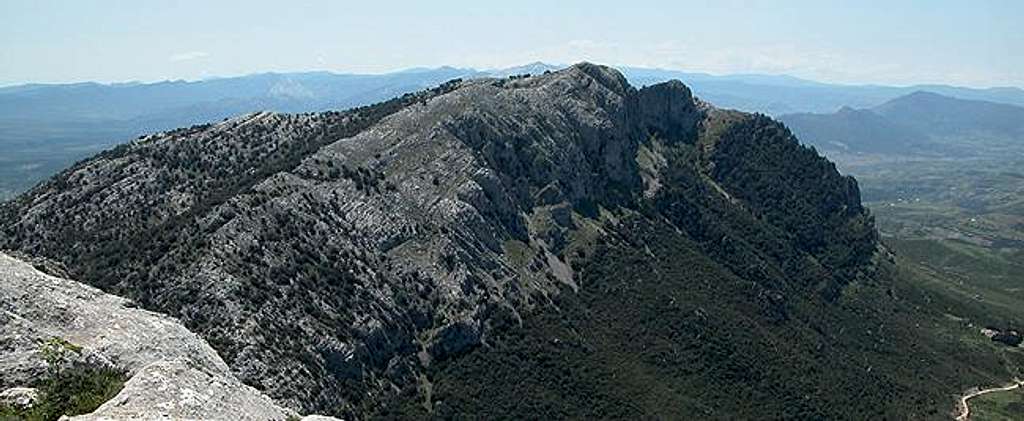 Monte Turuddo (1127m) as seen...