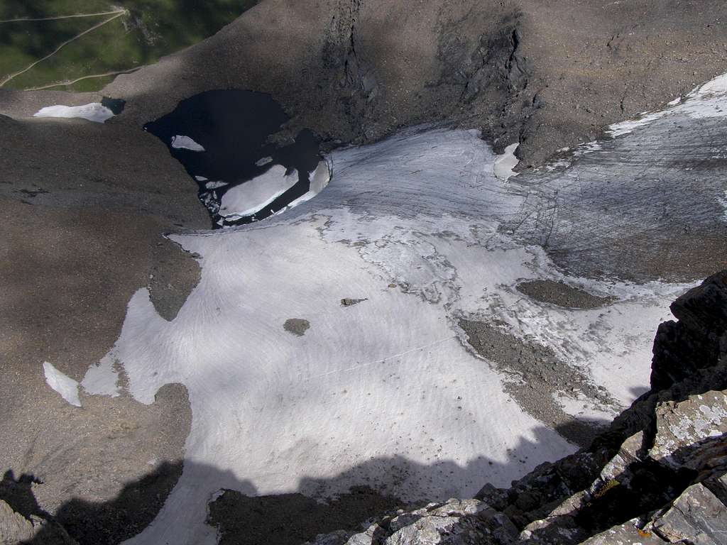 Unknown Glacier under the summit