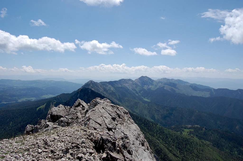 A view south from Ross Peak
