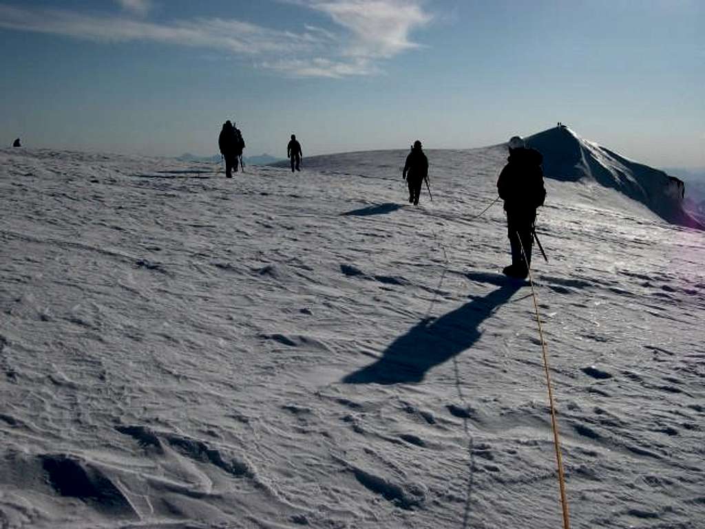Approaching the summit 