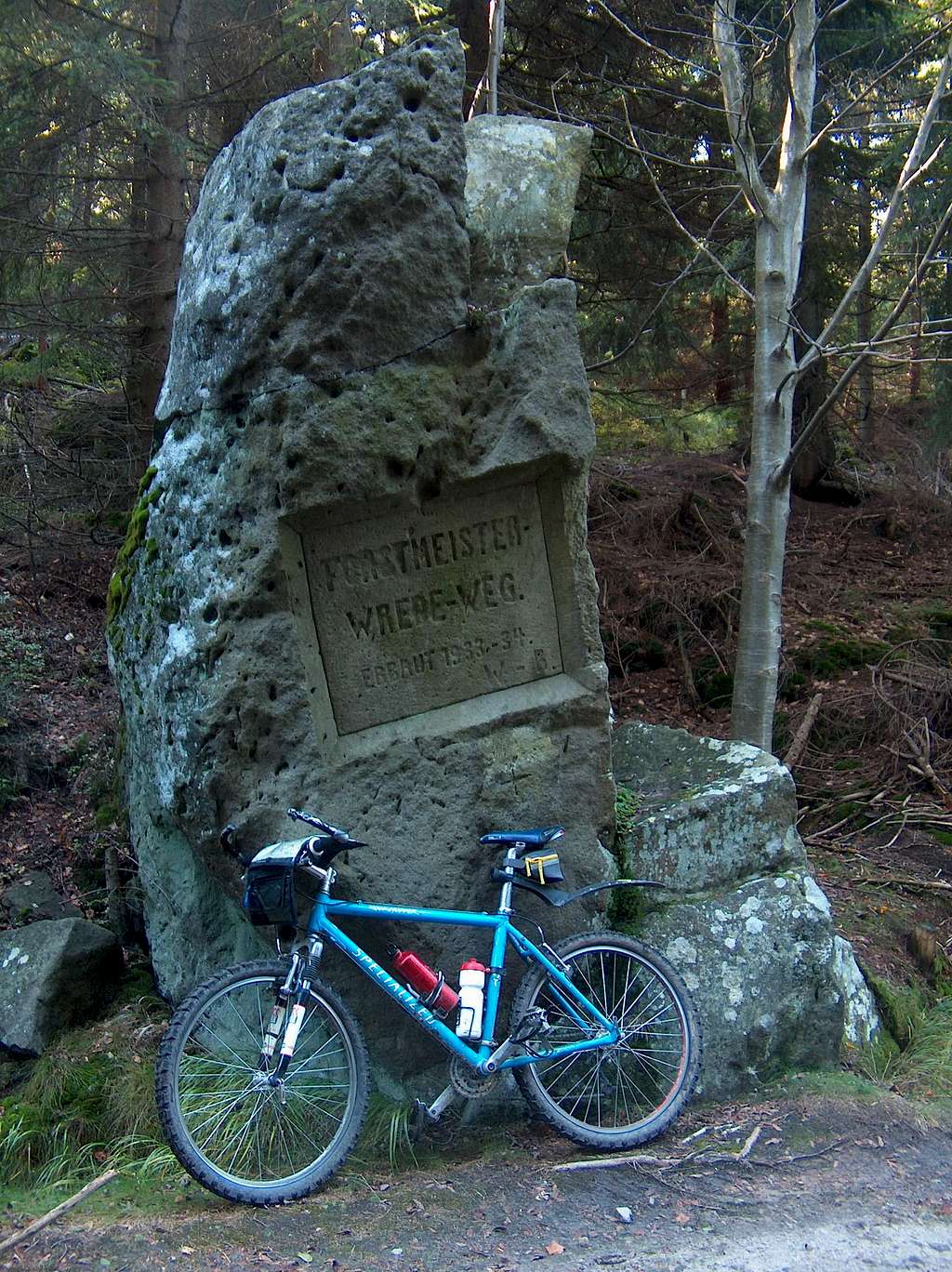 In the Góry Bystrzyckie mts, a remain of the german period