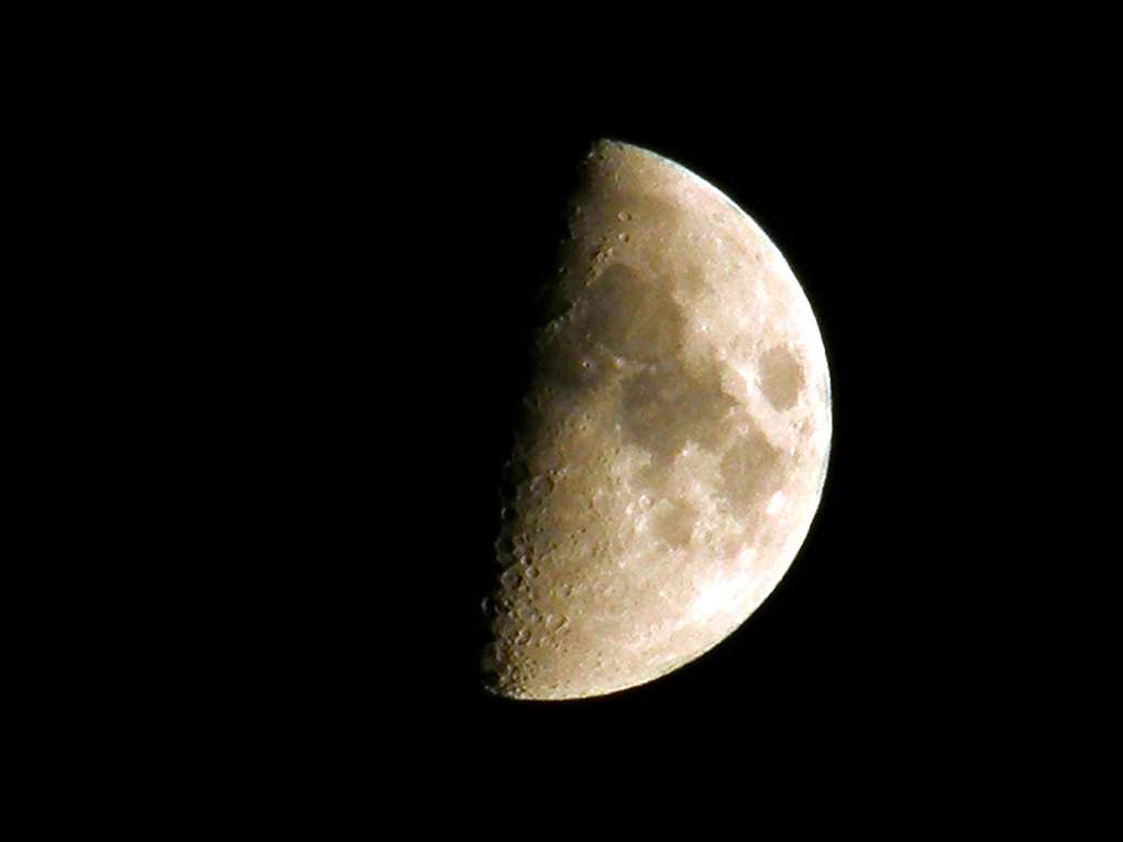 Half moon over Craigencallie