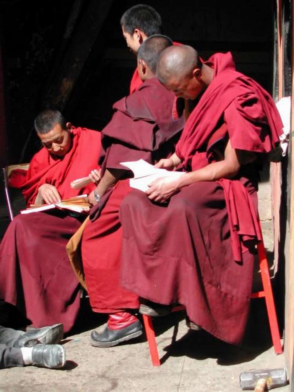 Monks at the Potala. April...