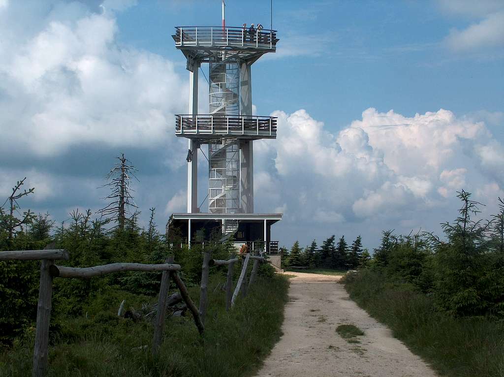 Outlook tower on the top of Smrek
