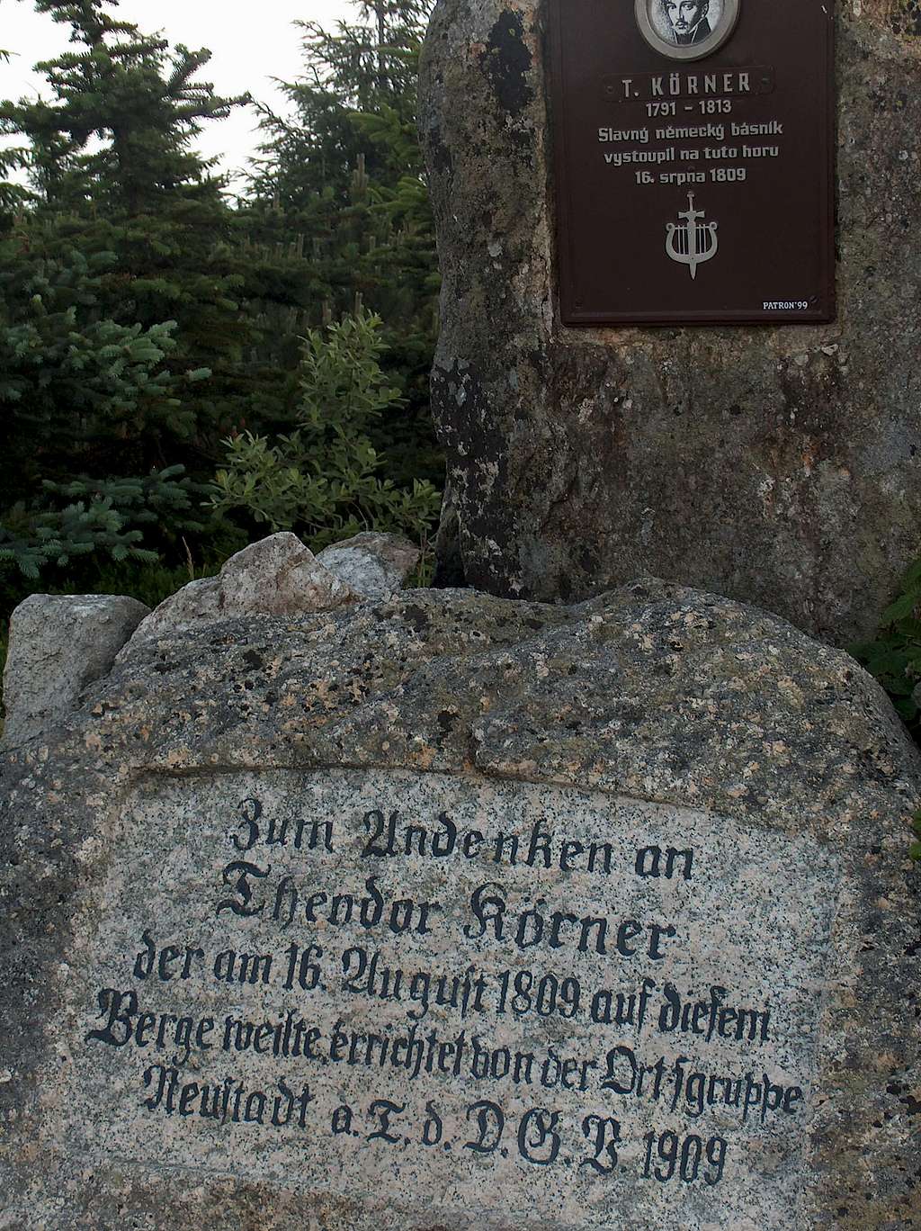 Theodor Körner memorial on Smrek