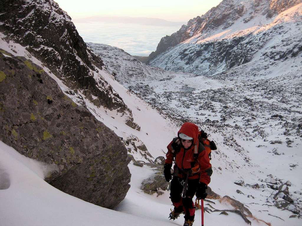 Climbing Strbsky stit