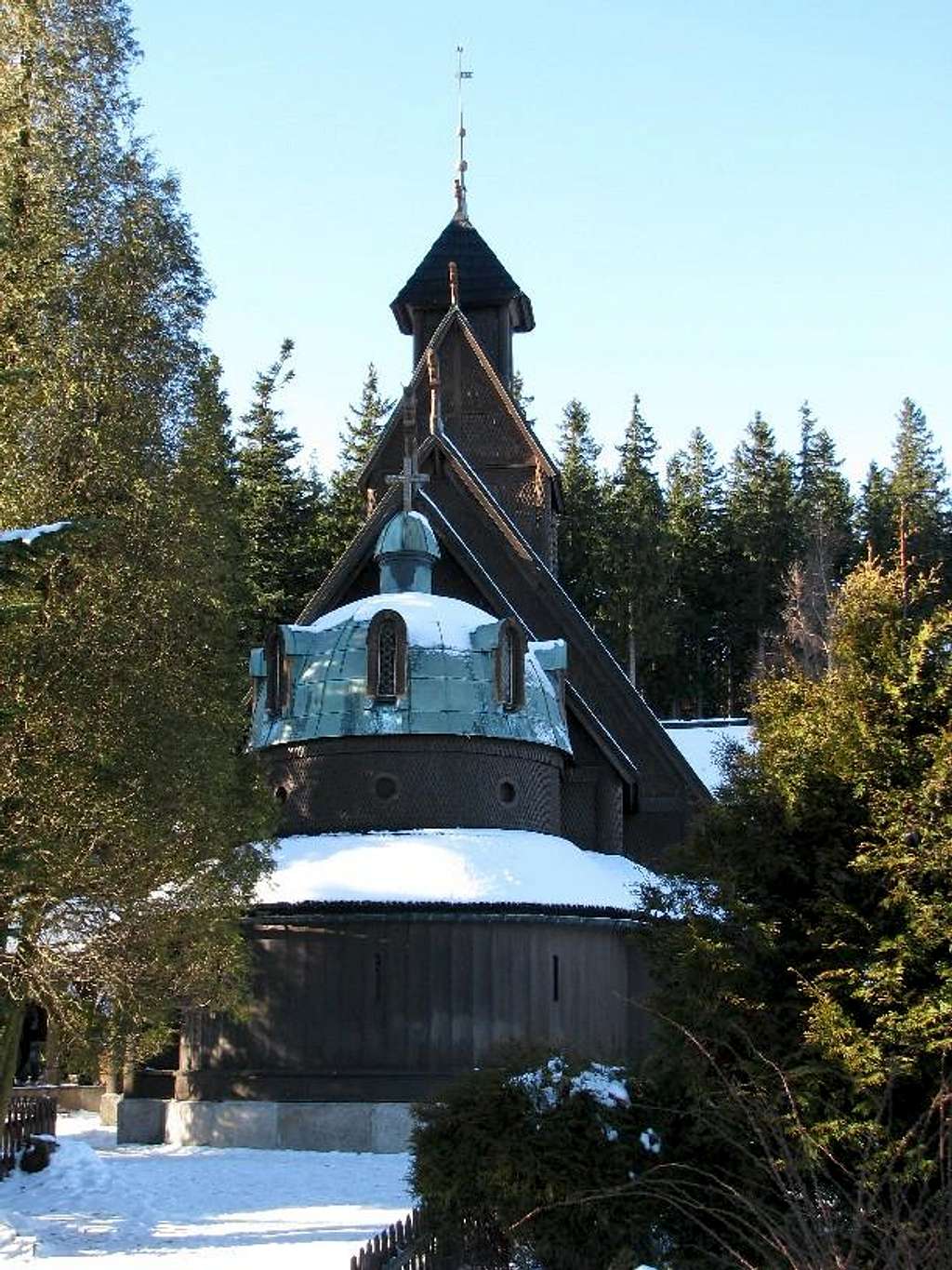 The Wang norvegian church in Karpacz