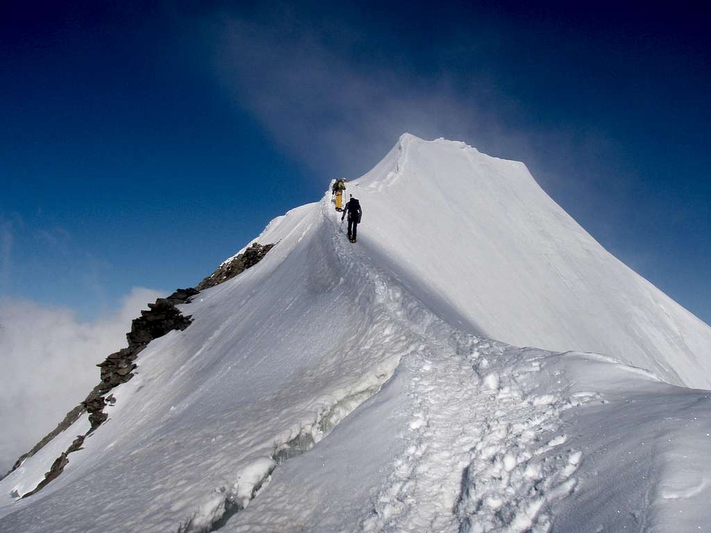 on the ridge