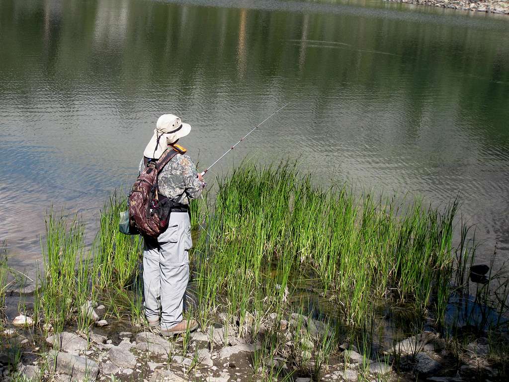 Little Lakes Valley Fisherman