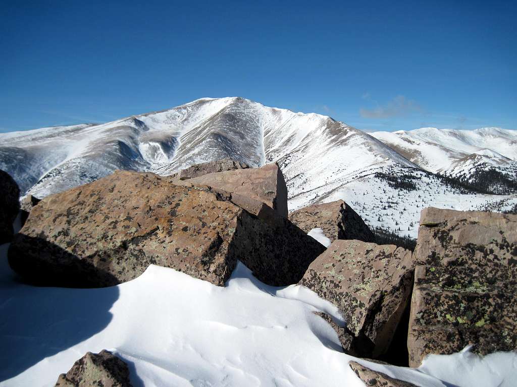 Mount Silverheels from Little Baldy summit