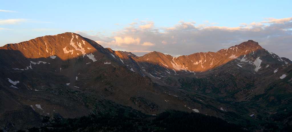 Deer Mountain and Pt. 13,535  in early morning light