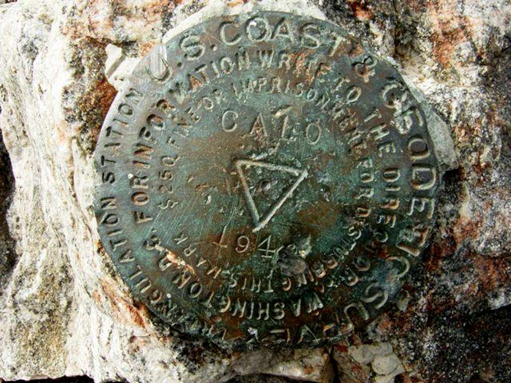 USGS Marker on Cajon Mtn