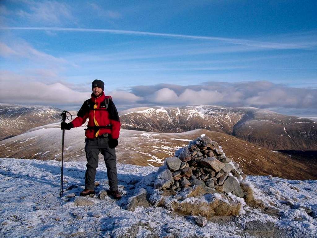 Me on the summit of Sgor Choinnich