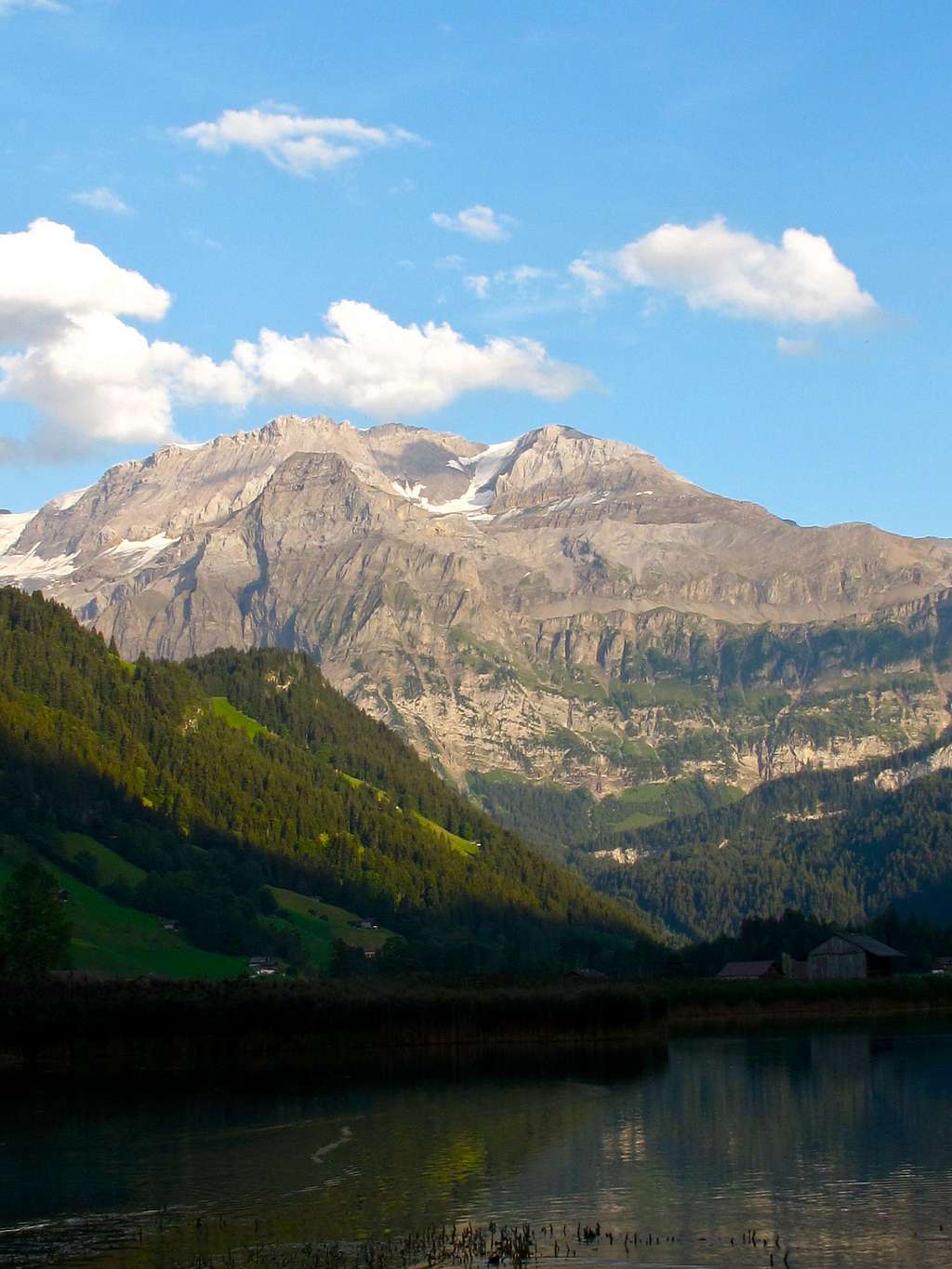 Evening view to the Wildstrubel from the Lenkseeli lake
