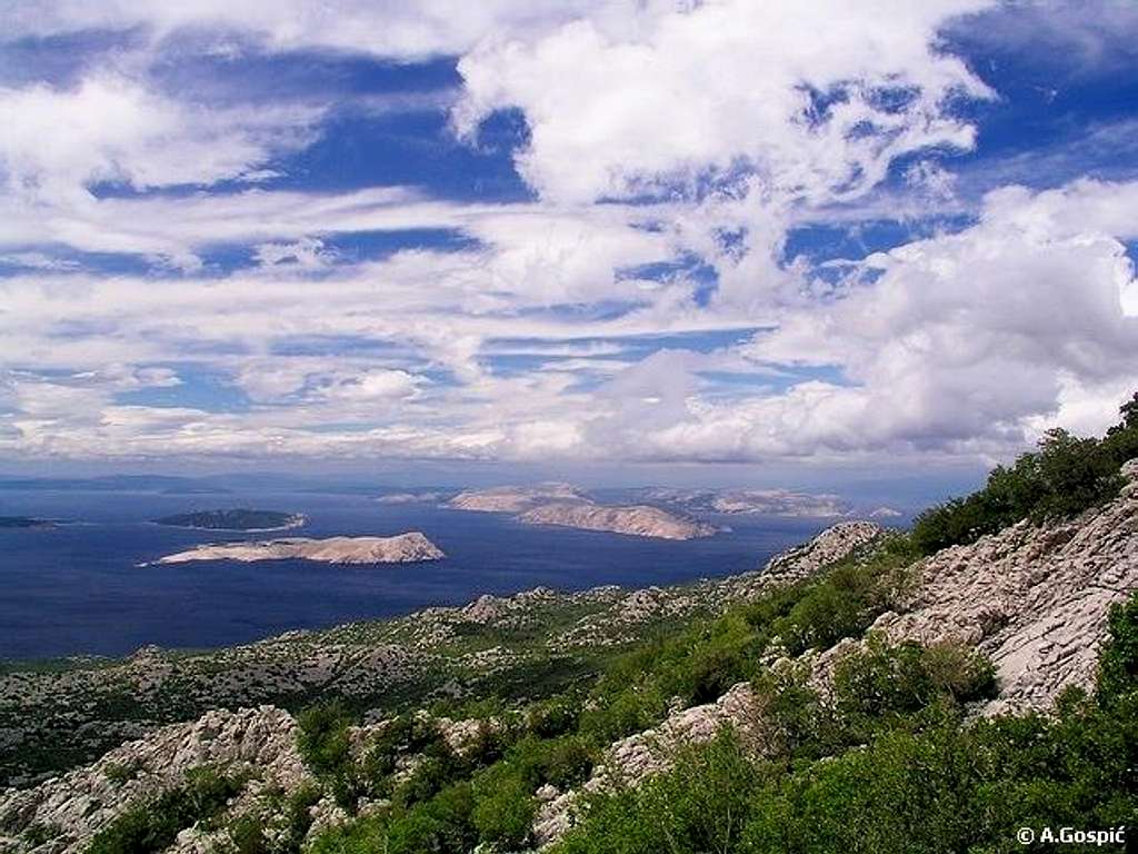 View towards Kvarner bay area...