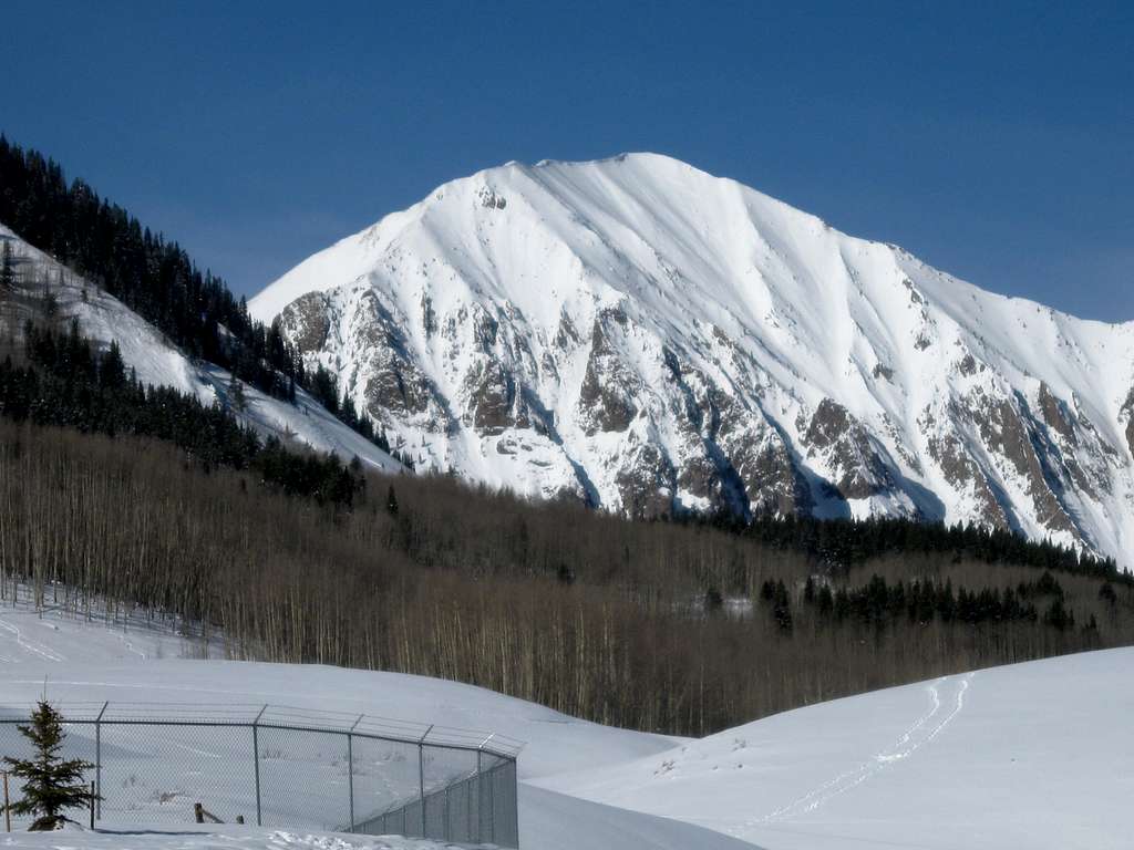 Gothic Mountain in the winter
