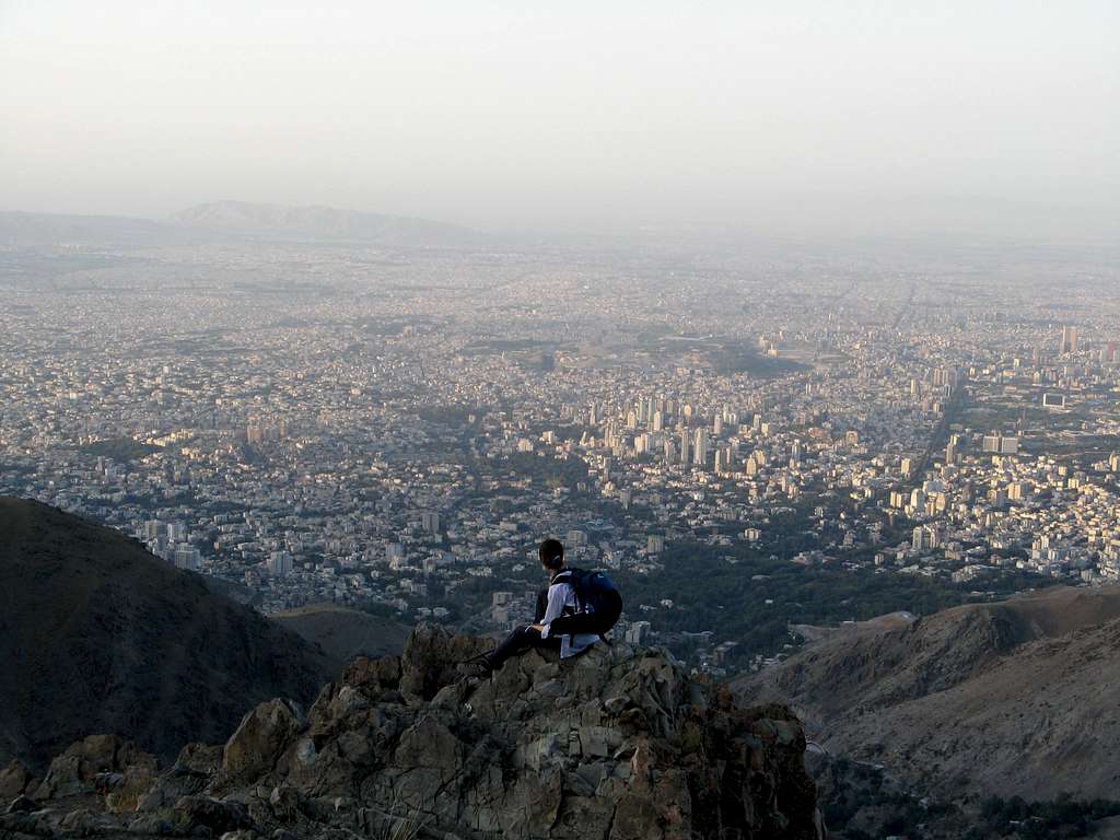 Teheran from the way to Tochal.