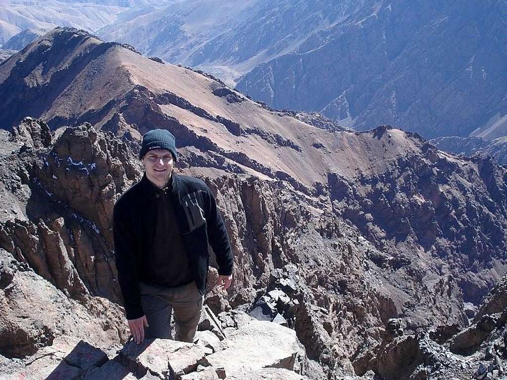 The steep side of Toubkal.