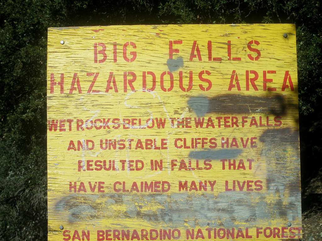 Big Falls Sign
