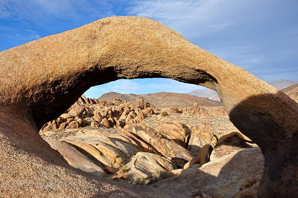Natural Arch in The Alabama Hills