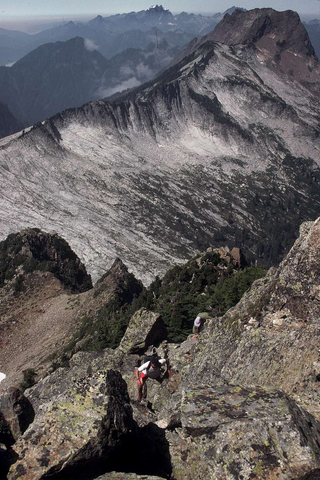 Final scramble to summit of Sperry