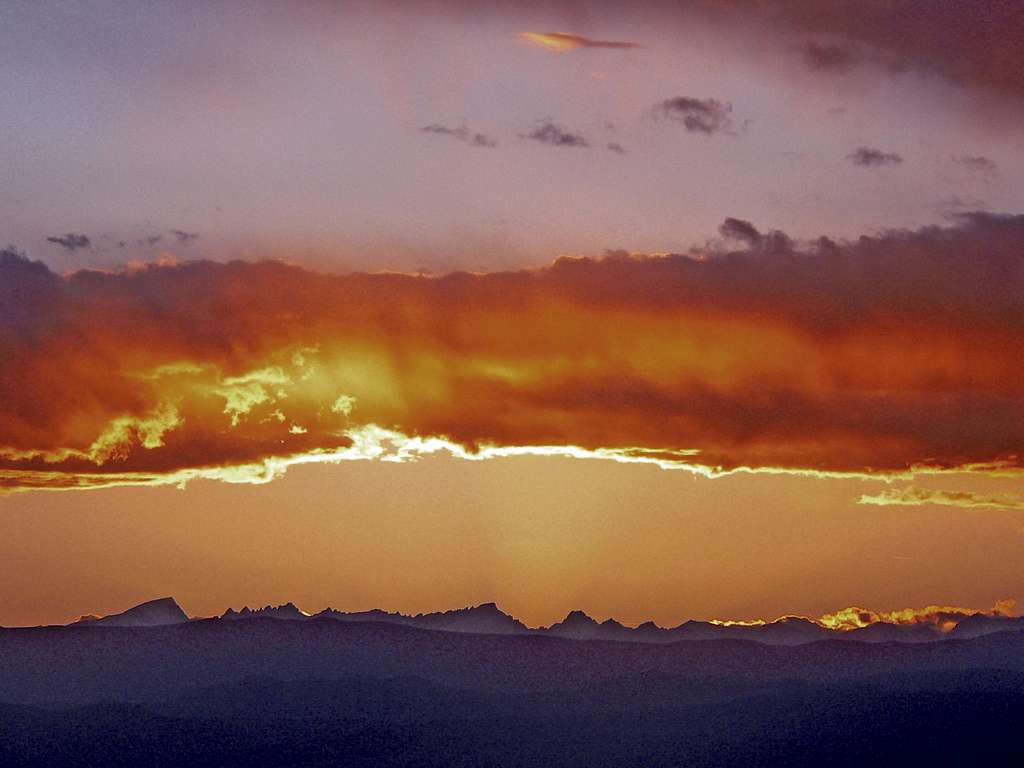 Sunset over the High Sierra