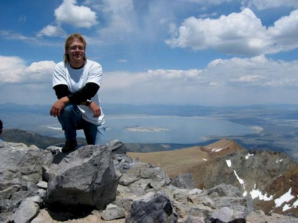 On the summit of Mt. Dana,...