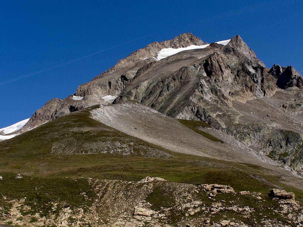 Petit Aiguille des Glaciers from Col de La Seigne