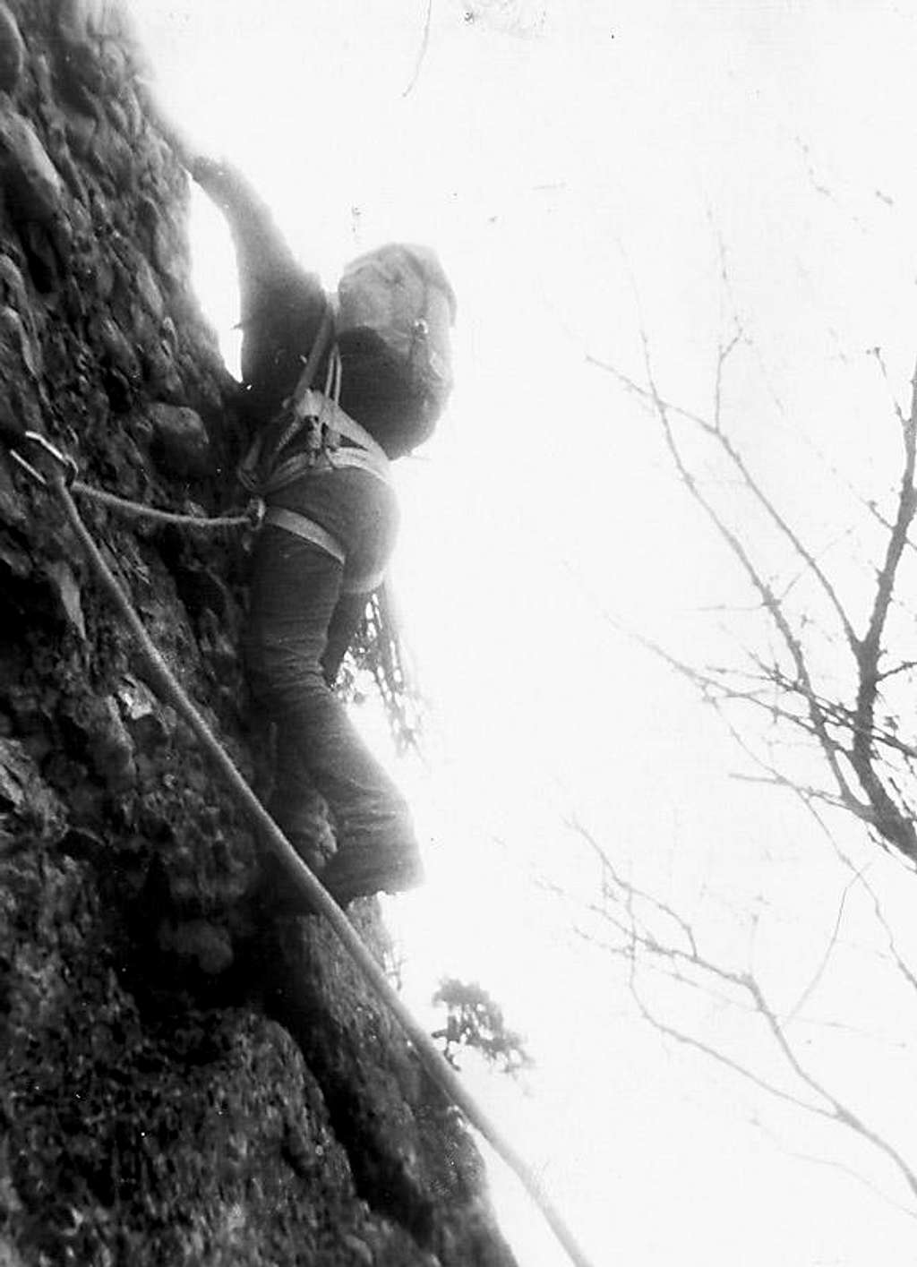 Cragging in New England in the 1970s