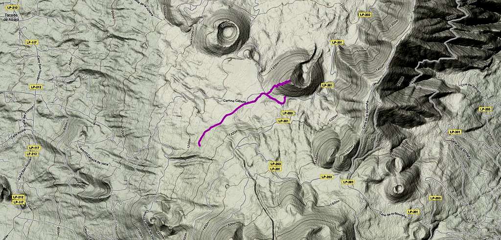 GPS Route Llano del Jable