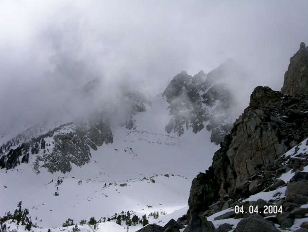 the couloir on a variable day