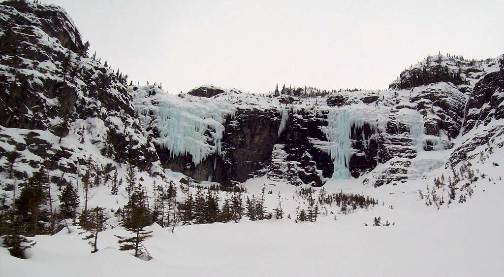Snyder Lake Ice Falls