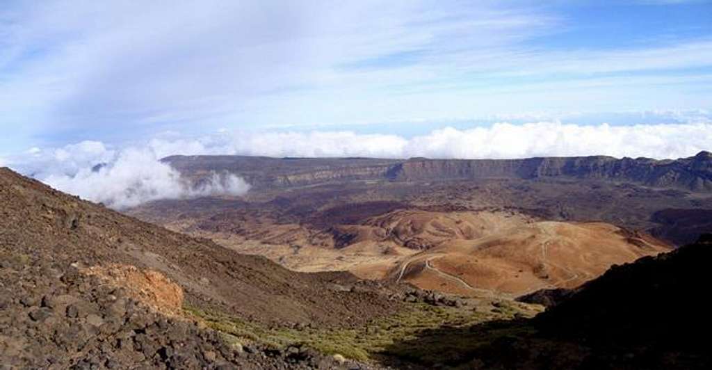Teide huge crater
