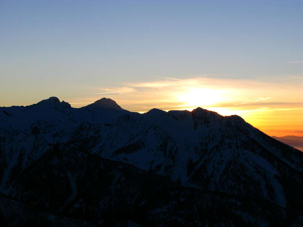 Sunset over the Wasatch