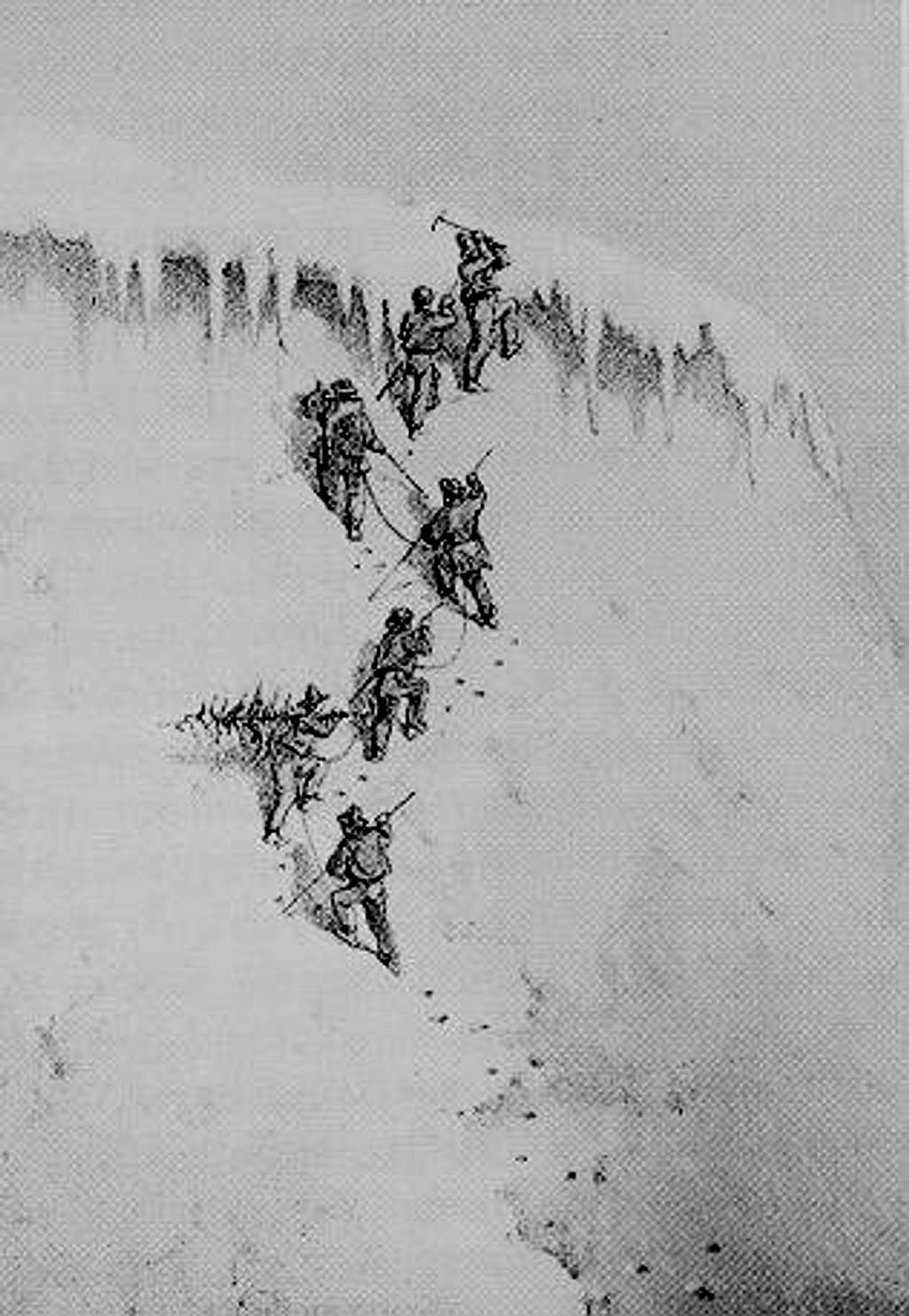 The first ascent of the Wetterhorn